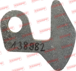 138982 Kempf Haken für ZVR Stahl-Rückwand (Unterteil)